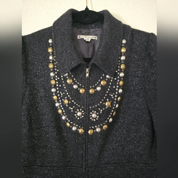 ASO Gossip Girl Jenny Humphrey Nanette Lepore Black Jacket - Picture 6 of 9